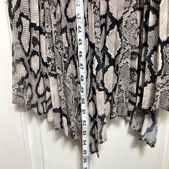 All Saints Donatello Snake Print Sleeveless Midi Dress Size M - Picture 6 of 11